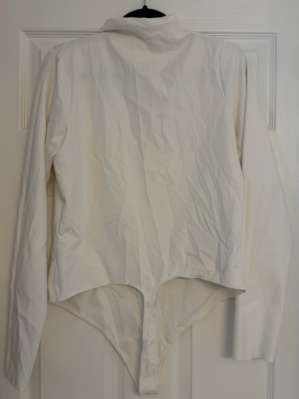 Good American White Long-Sleeve Bodysuit
